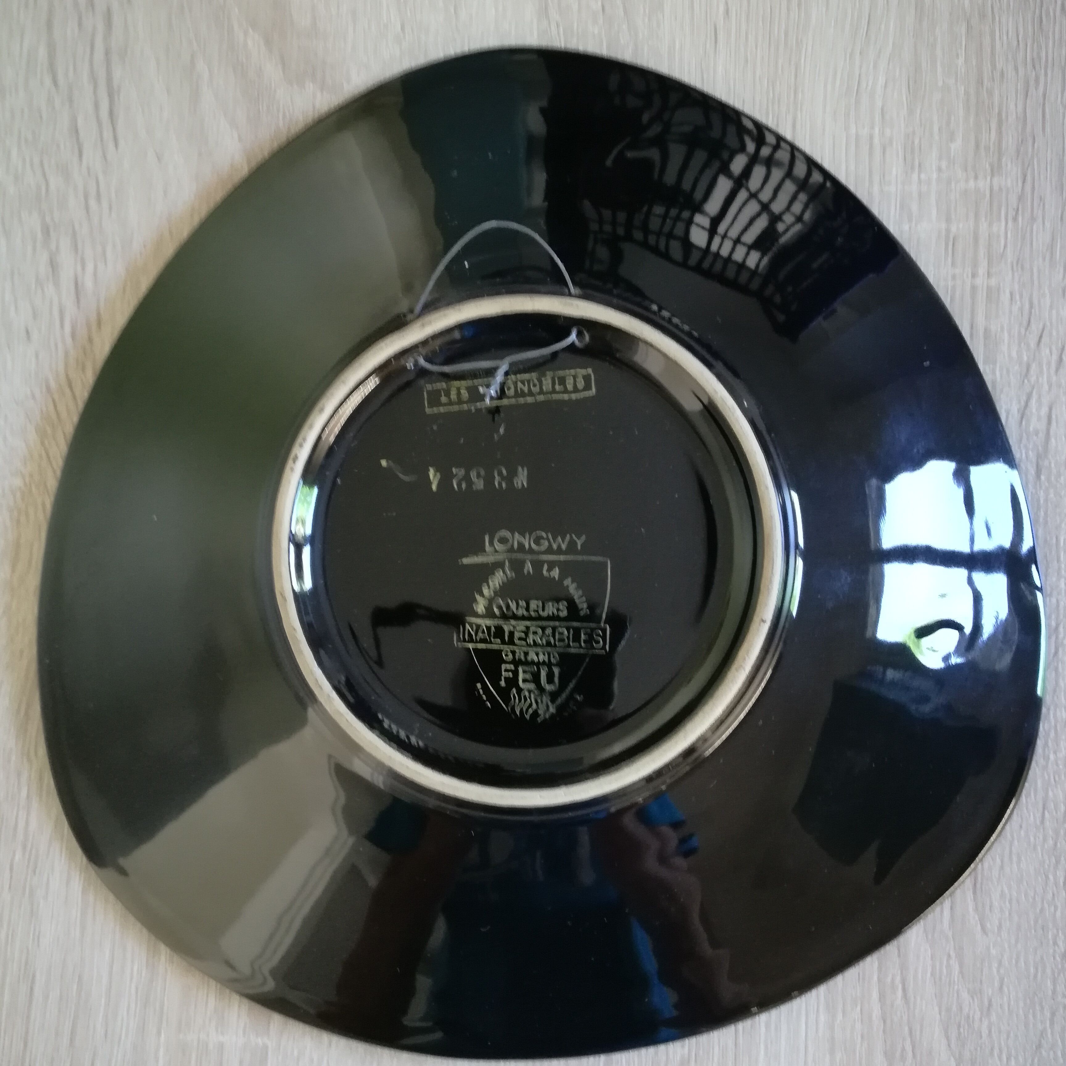 Longwy ceramic plate - great fire. harvest collection: vineyard 3524.