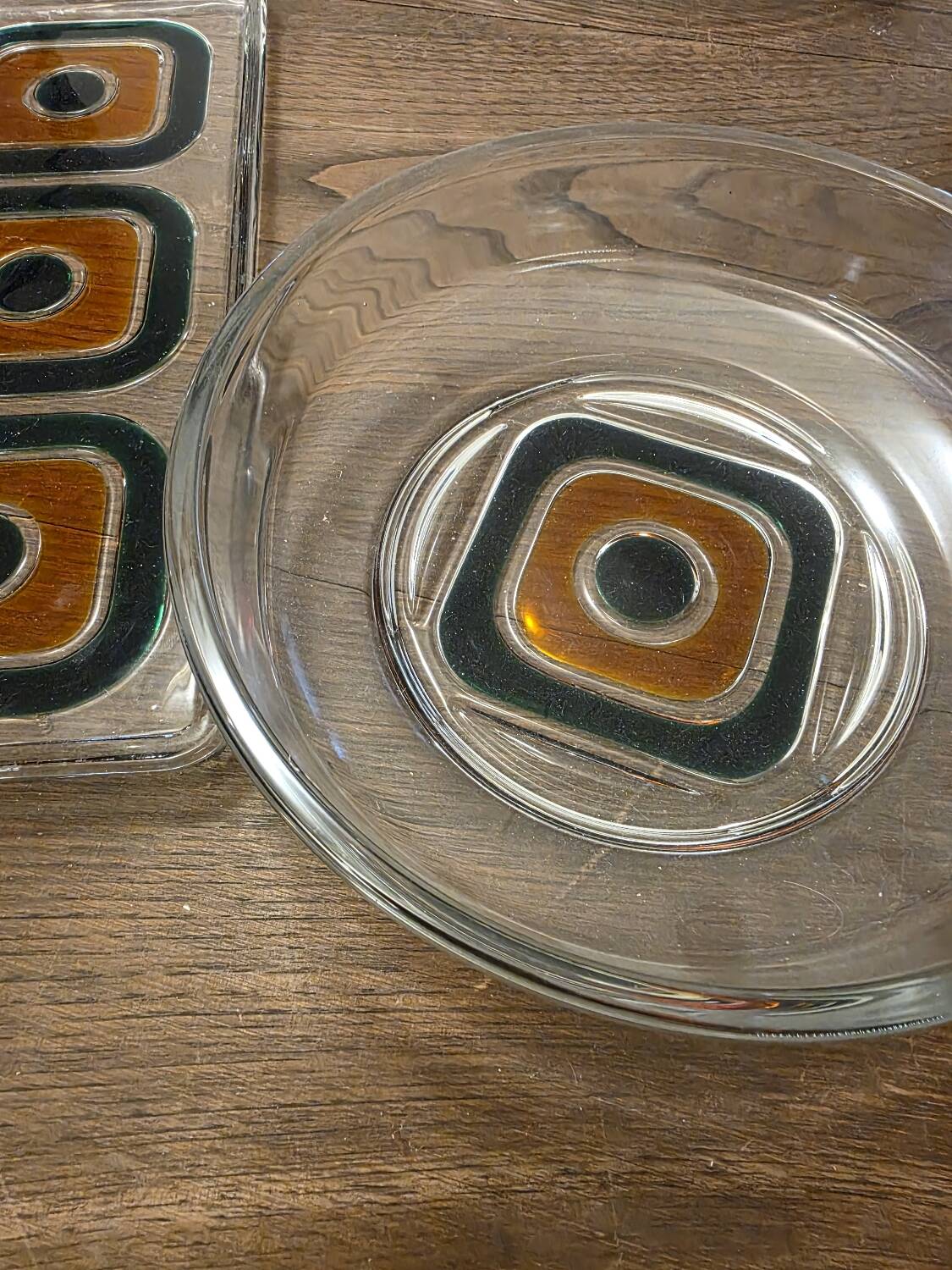 Set of three Walther kristallglas serving dishes from the 60s