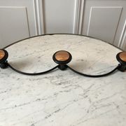 Metal hook and pink gold vintage 70s