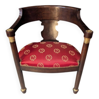 Empire style office chair, late 19th / early 20th century.