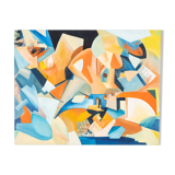 Cubistic painting, acrylic on hardboard, 95 x 75cm