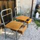 Diane chairs with drawer, 1950s school boarding house.
