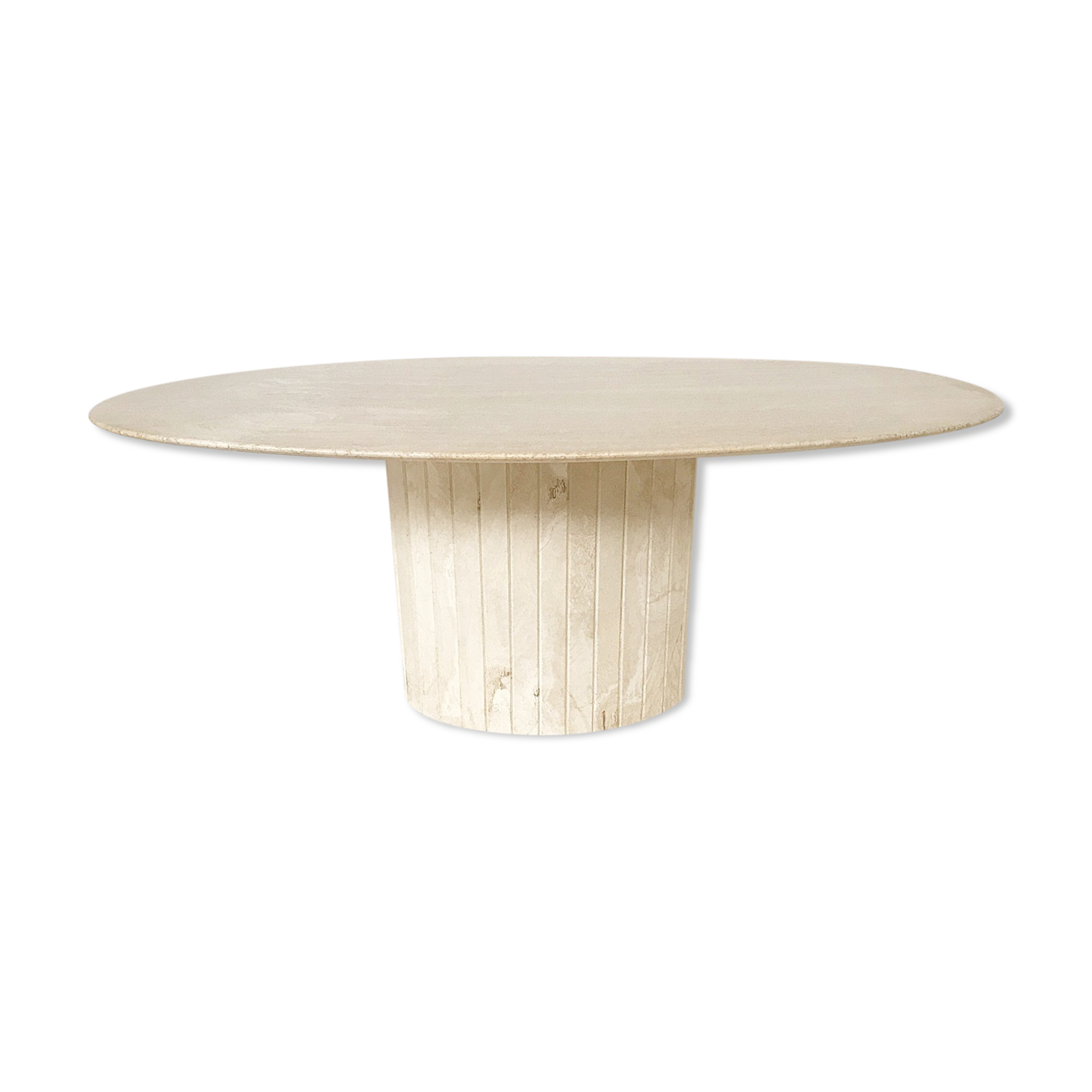 Dining room table in travertin 1970