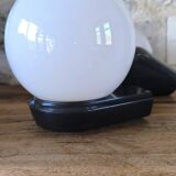 Pair of RZB Leuchten opaline globe wall lights