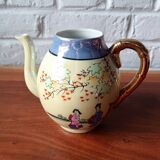 Service à thé en porcelaine fine japonaise vintage motif paysage