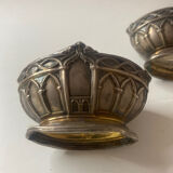 2 salt shakers Saint Louis in silver