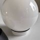 Applique boule en opaline blanche 1970