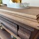 Console desserte meuble d'appoint en chêne massif