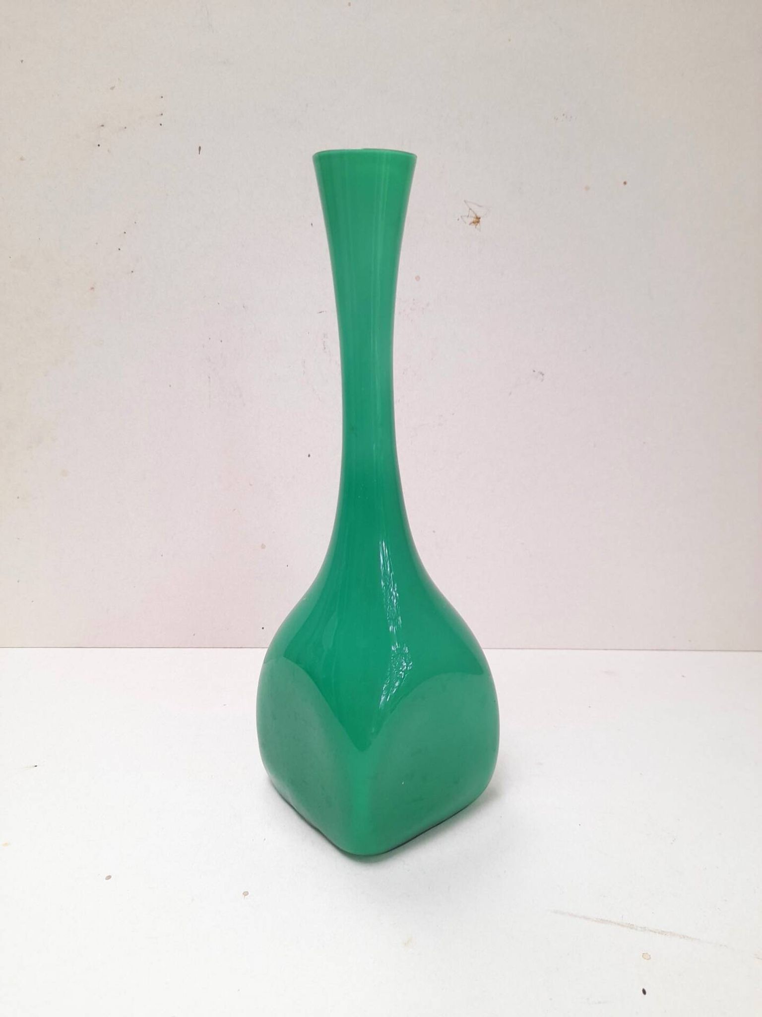 Swedish vase in green opaline