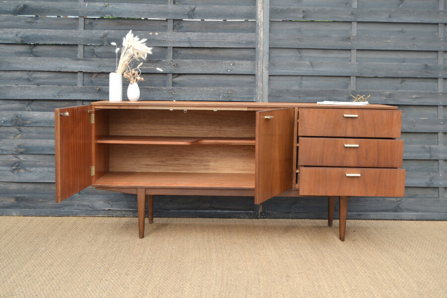 Teak & rosewood row by Wrighton * 168 cm