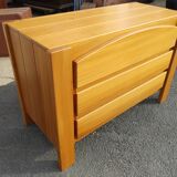 Commode en orme massif vers 1970