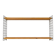 Wall Shelf with 2 Shelves - Pilastro / Tomado Style