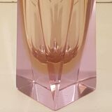 Sommerso glass Murano vase