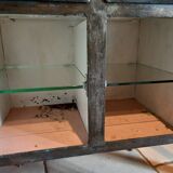 Antique metal medical cabinet