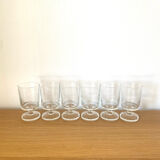 Luminarc transparent rider white wine glass service