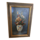 Oil on panel with bouquet