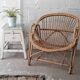 Pair of Shell-shaped Rotin chairs