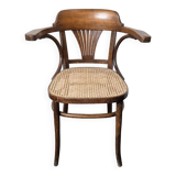 Old caned office chair