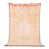 Pale Vintage Moroccan Rug 164 x 277 cm, Berber Handmade Wool Rug Yellow