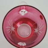 Cut crystal ice bucket - Boussu art glassware