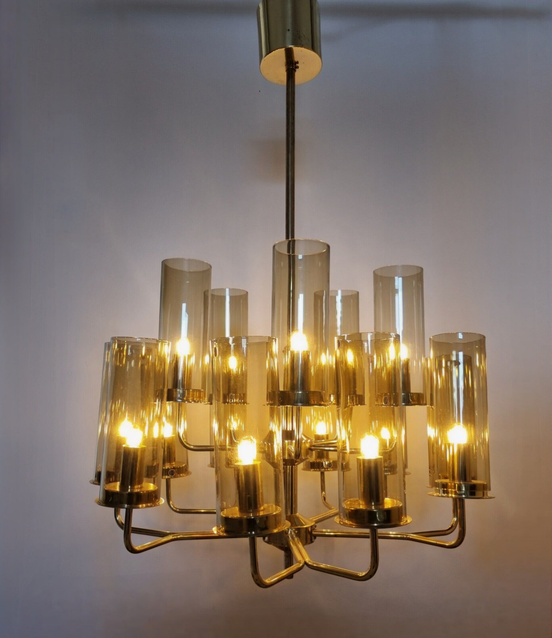 Chandelier model T434 by Hans Agne Jakobsson, Sweden 1960s