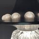 Lampe suspendue en aluminium argenté de l'ère spatiale