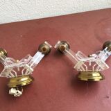 Pair of 50s early 50s wall lights