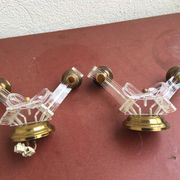 Pair of wall lights, 1950s