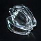 Paperweight statuette frog in crystal of saint-louis signed 6x6x8cm