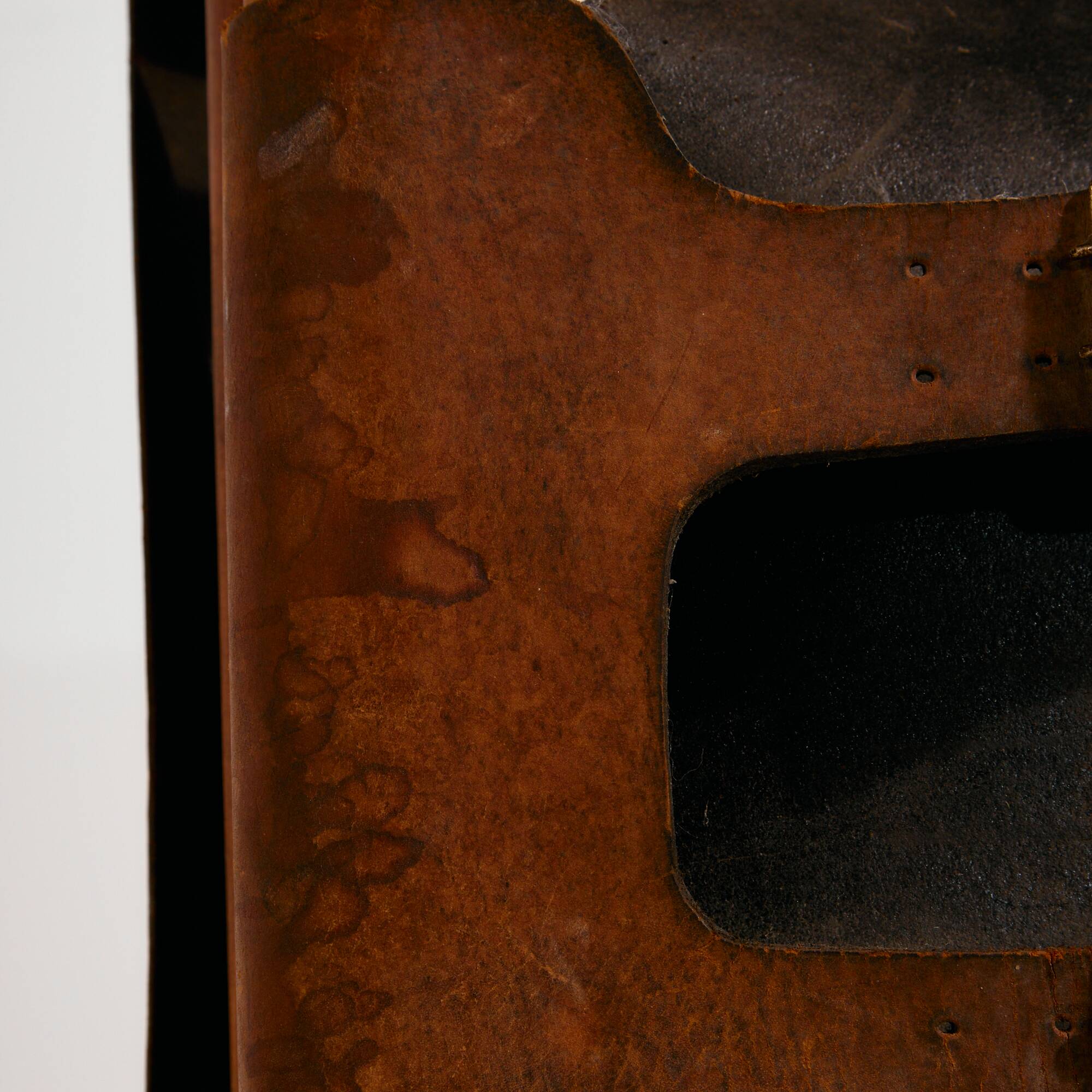 Hungarian calf leather lounge chair