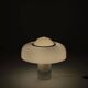 Brumbury table lamp in chrome and white by Luigi Massoni for Guzzini 1970