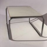 Vintage coffee table white melamine top