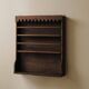 Solid wood wall shelf, Folk art, around 1900