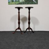 A pair of vintage flower pot stands