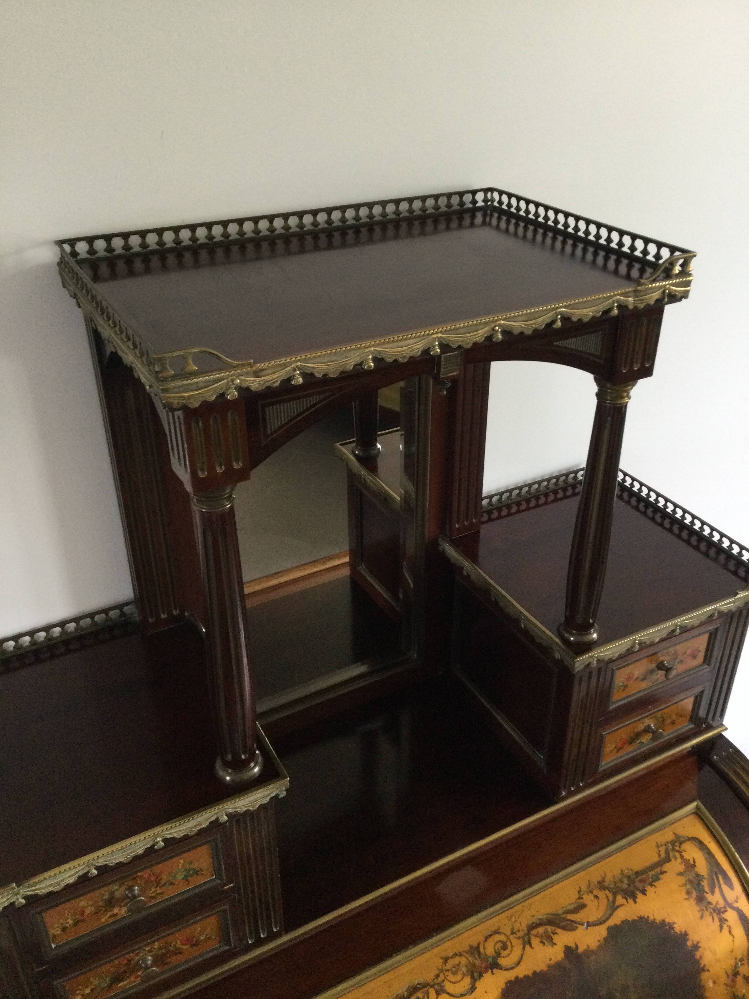 Louis XVI Style Mahogany Bonheur Du Jour