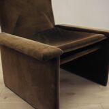 Corduroy armchair, Italian design, 1970s, production: Italy