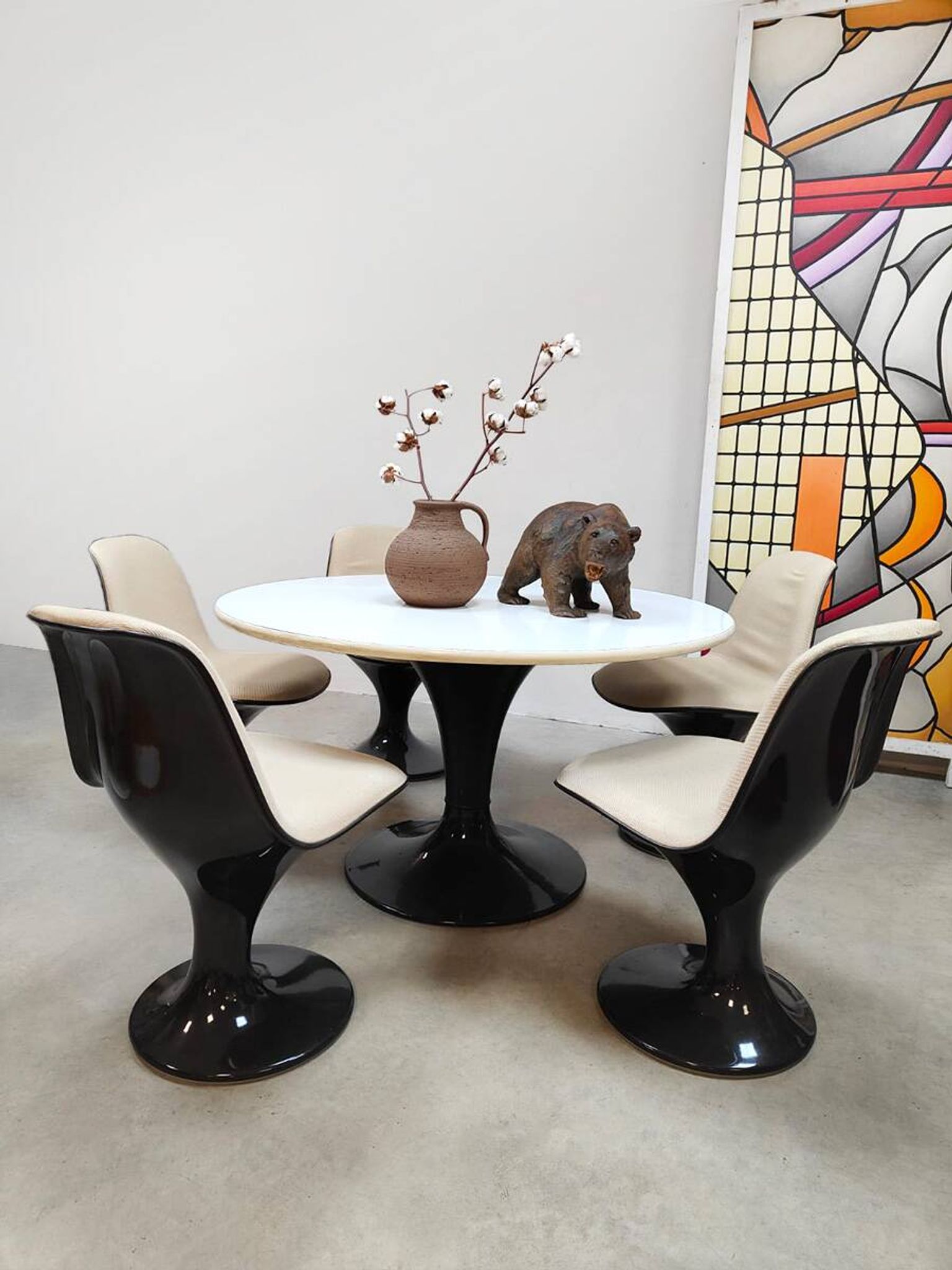 Space age Orbit dining set Markus Farner & Walter Grunder Herman Miller