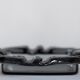 Grey crystal glass ashtray, mid-century, Italy, 1970s.