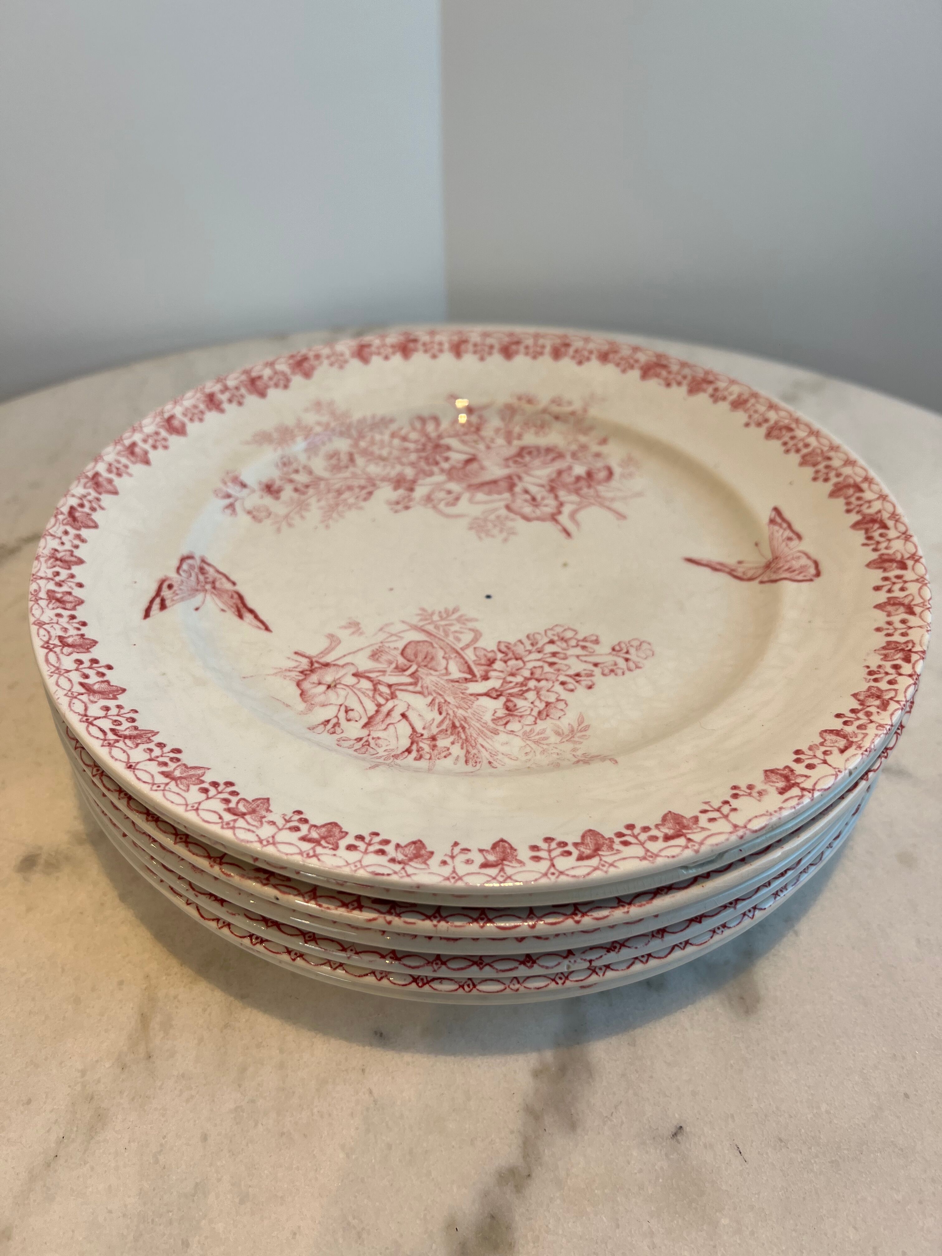 Set of 6 plates Terre de Fer Onnaing Moisson