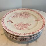 Set of 6 plates Terre de Fer Onnaing Moisson