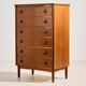Teak chest of drawers with six drawers