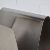 Magazine holder anonymous work 70' brushed steel