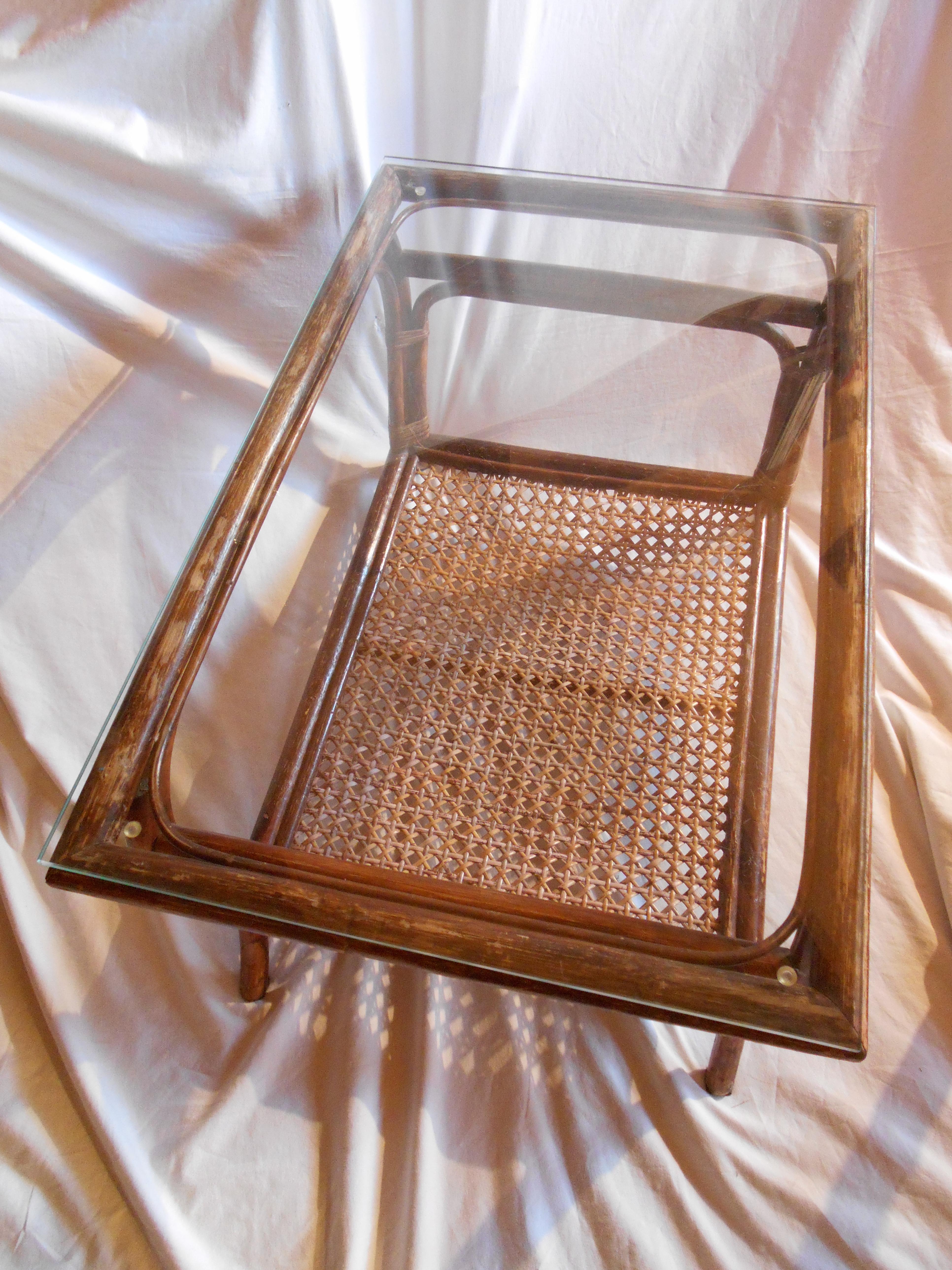 Rattan coffee table