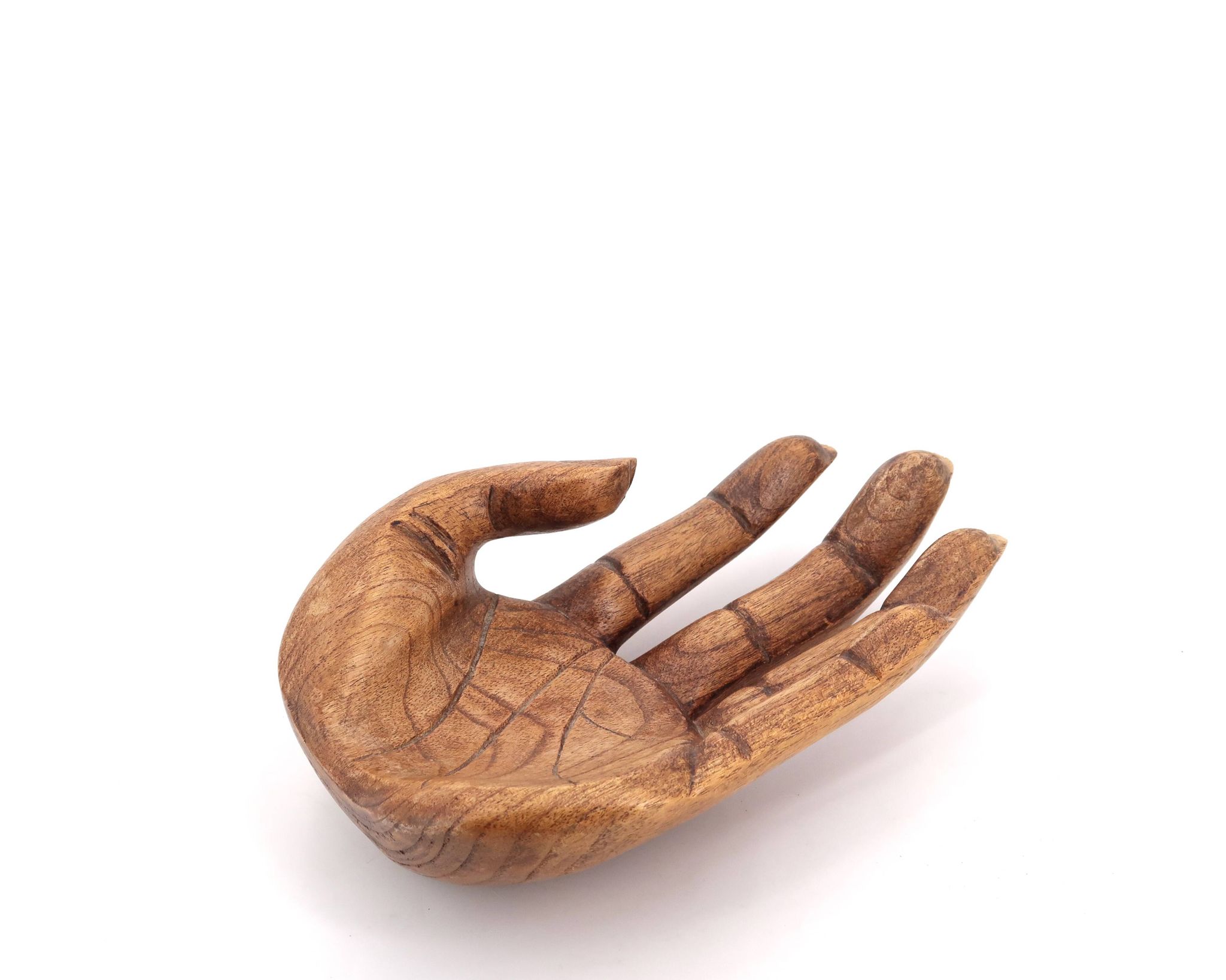 Vide poche en bois en forme de main, vintage