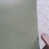 Pair of vintage Scandinavian style armchairs with moleskine compass legs from the 1950s