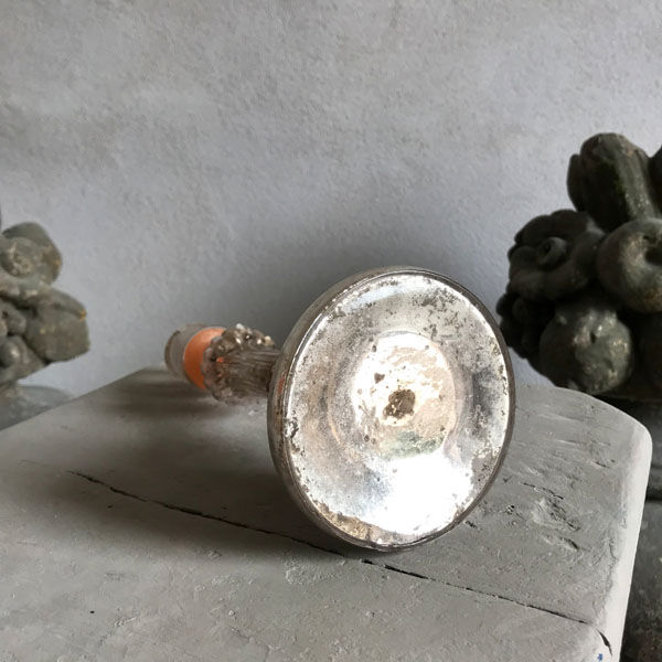 Large mercinated glass candlestick