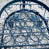 Porte-bouteille ancien en fer forgé