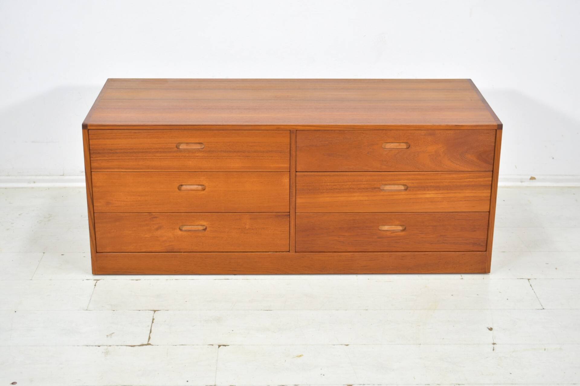 Chest of drawers by Erik Brouer 1960s Danish lowboard vintage teak