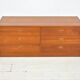 Chest of drawers by Erik Brouer 1960s Danish lowboard vintage teak