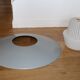 Opaline suspension lacquered steel and brass
